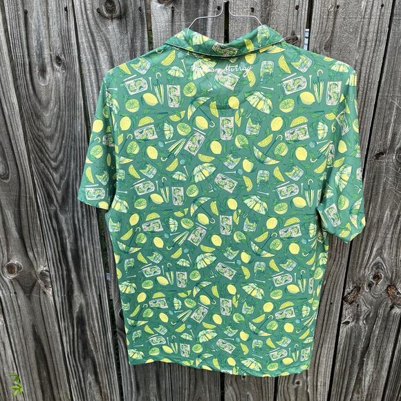 William Murray Golf Navy Polo “Lemon Life” Men’s Medium Green Cocktail Booze - Picture 10 of 12